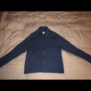 L.L Bean Zip-up Sweater